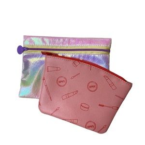 Ipsy Cosmetic Makeup Bag Case Set of 2